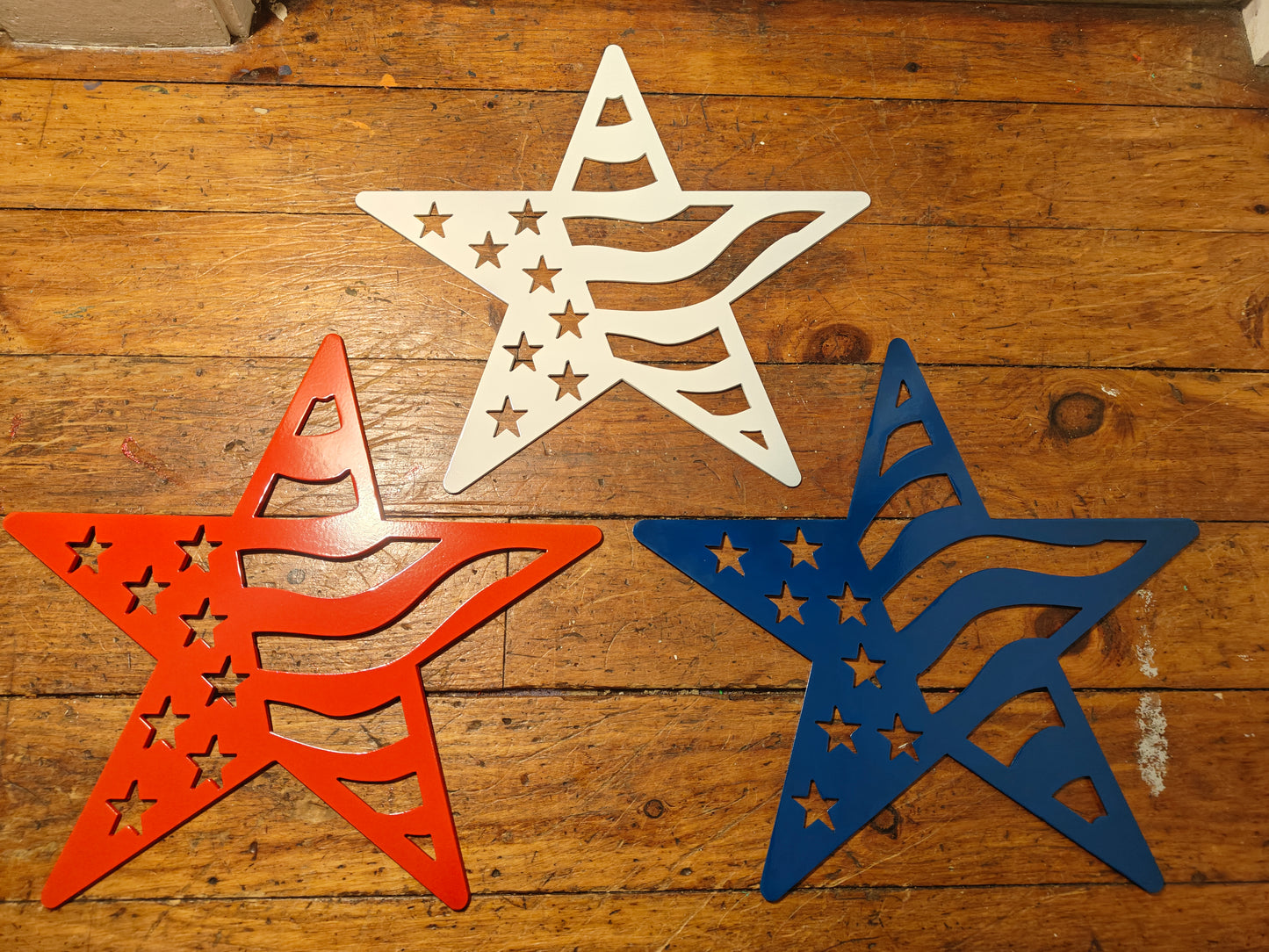 Metal Striped Star