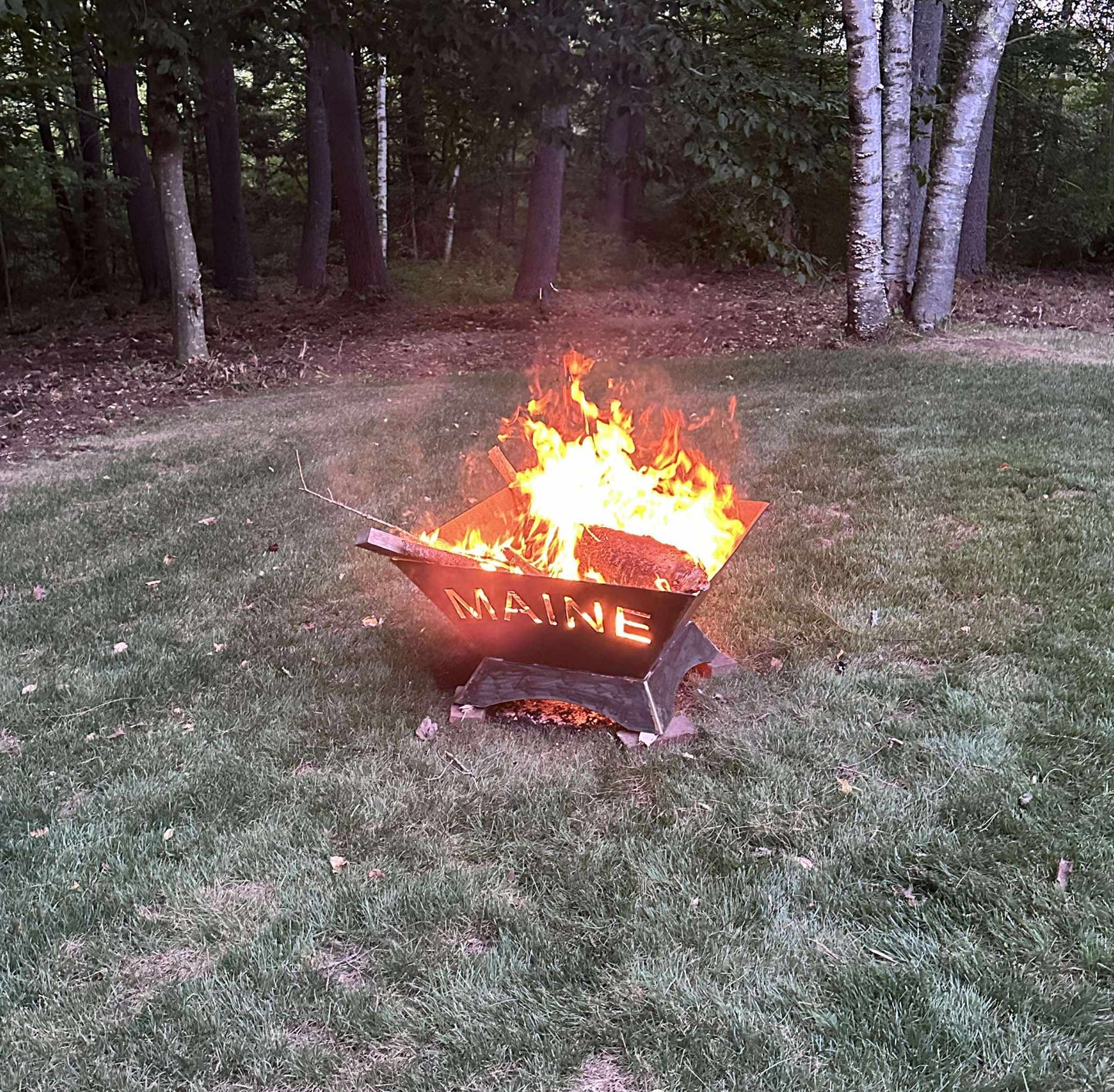 Square fire pit